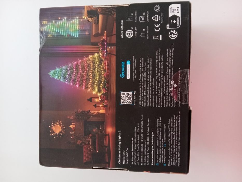Govee Christmas String Lights 2 (Модел H70C4) – Смарт RGB гирлянда 20м