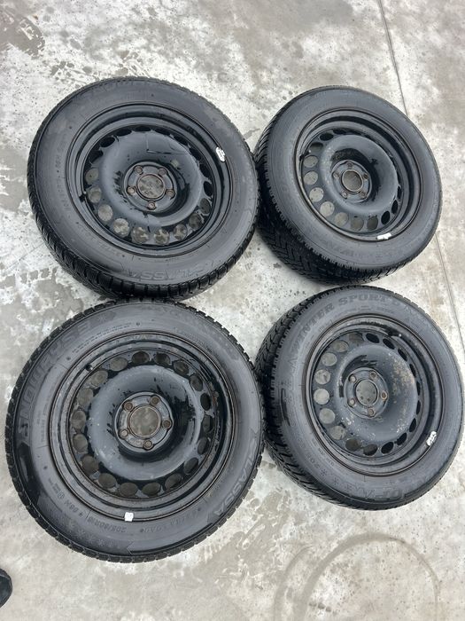 Jante audi 5x112 cu anvelope iarna 205 60 16