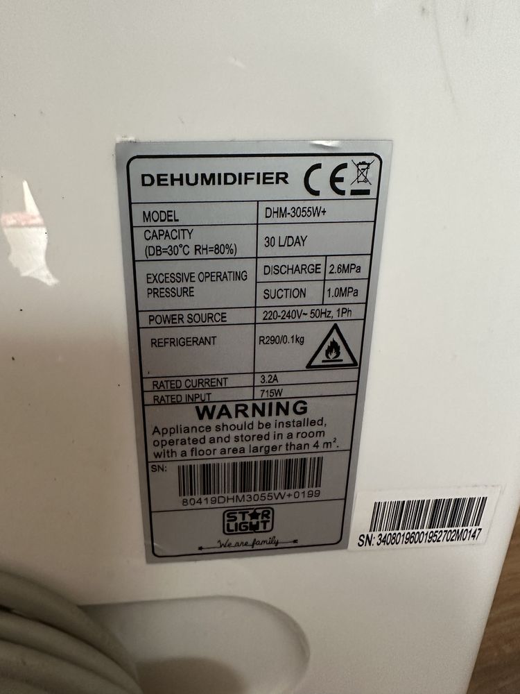 Dezumidificator Star-Light DHM-3055W /30L/24h