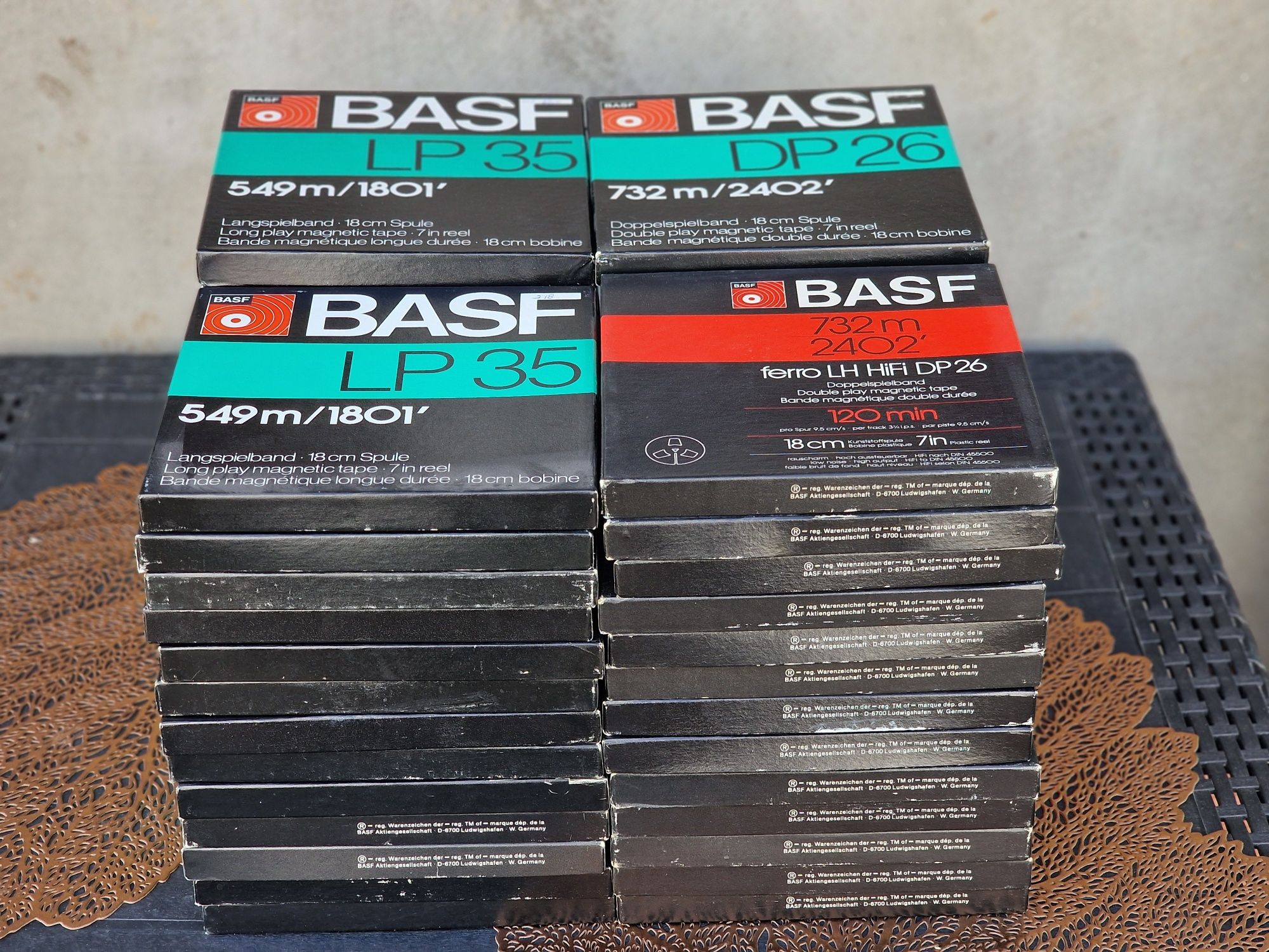 Role magnetofon BASF de plastic  18 cm
