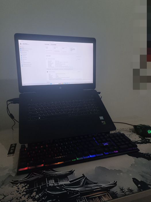 Игровой ноутбук GTX 1050TI,  I7 7700HQ, Hp Pavilion 15 полный комплект