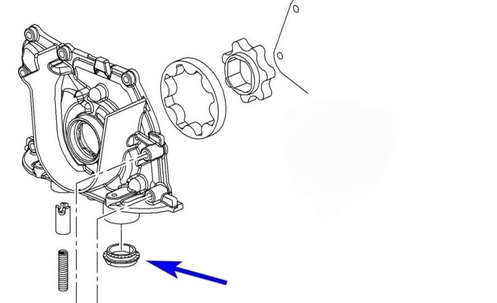 Втулка маслена помпа 1.6 2.0 JTD MULTIJET Fiat Alfa Lancia