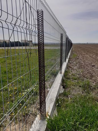 Garduri din plasa bordurata, sipca metalica, tabla cutata
