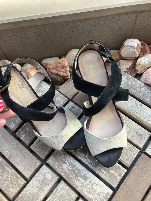 Сандали на платформа Bata, 37 номер