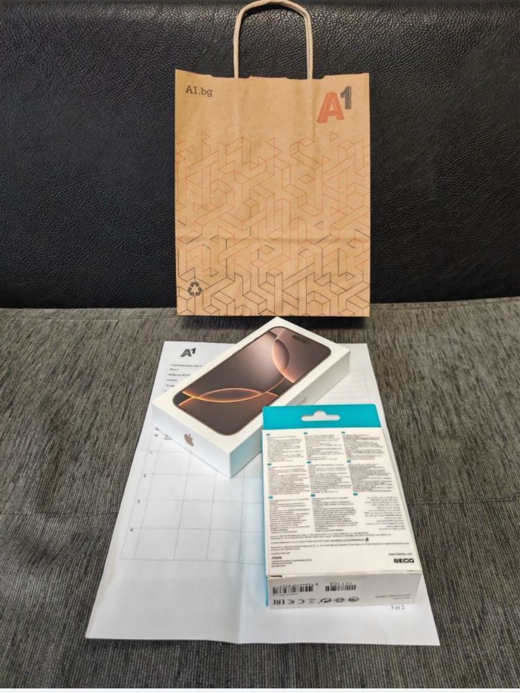 ЗАПЕЧАТАН 256GB iPhone 16 Pro А1 tTEc Mode Гаранция 2г DESERT Titaniuм