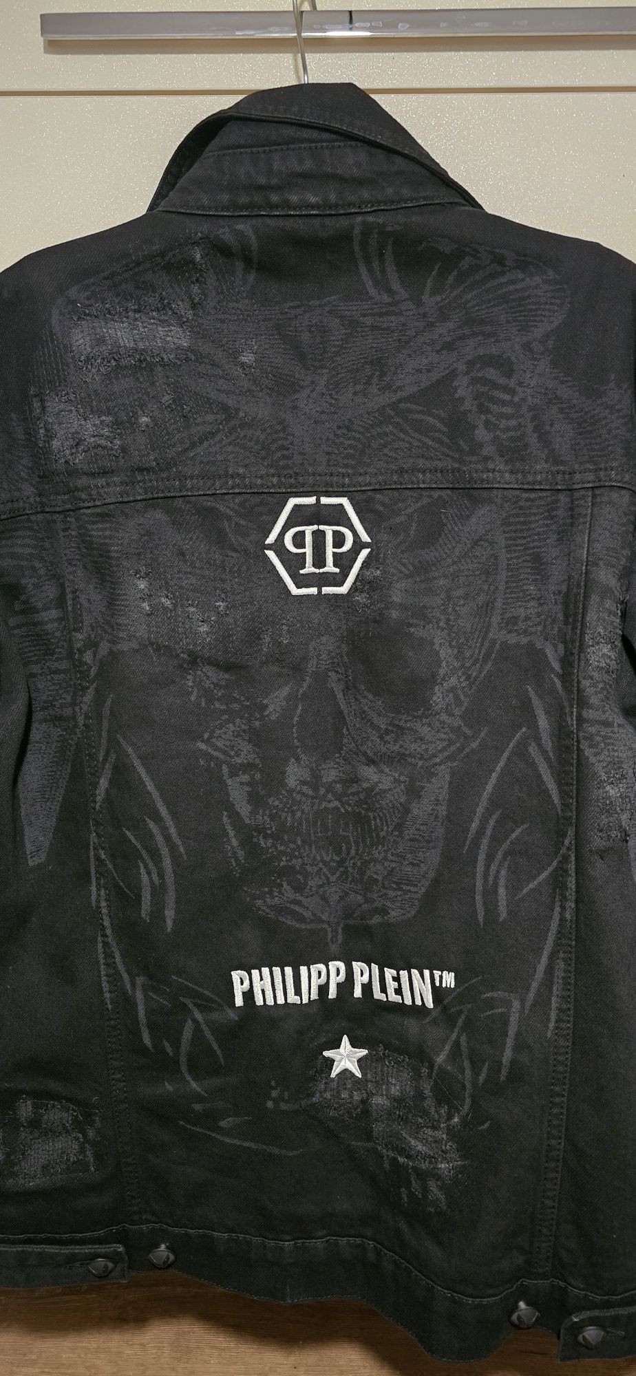 Philipp plein дънкови яке размер L чисто ново не използвано