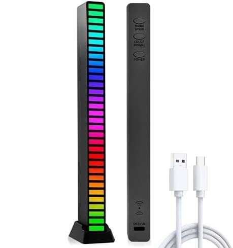 Многоцветна лампа в ритъм с музиката - Парти/Гейминг лампа