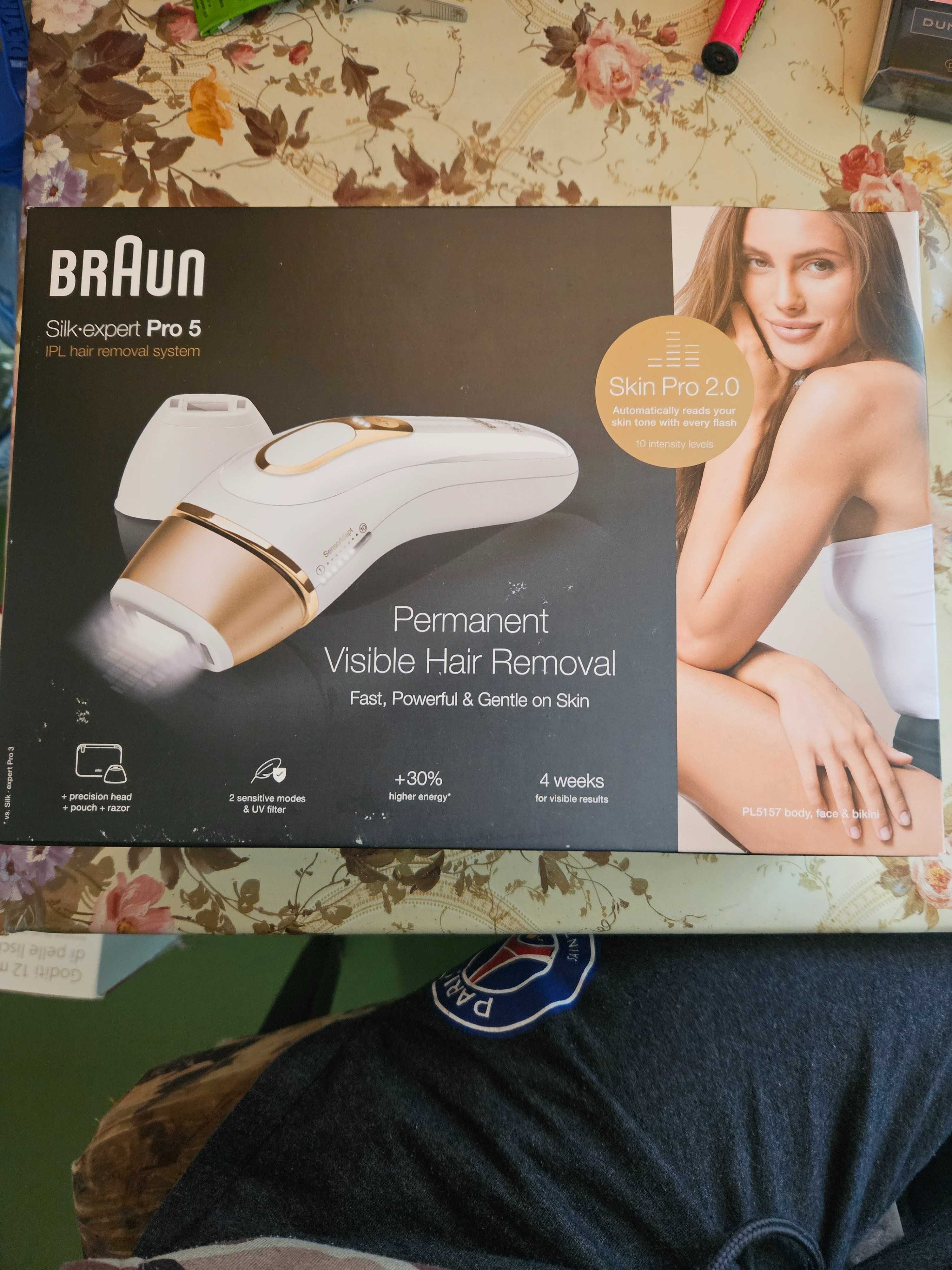 Лазерен епилатор Braun Silk expert Pro 5 + Gillette Venus razor