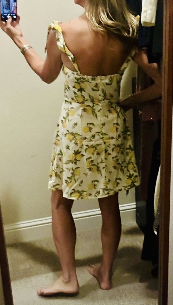 Rochie de vara cu lămâi/ lemon print