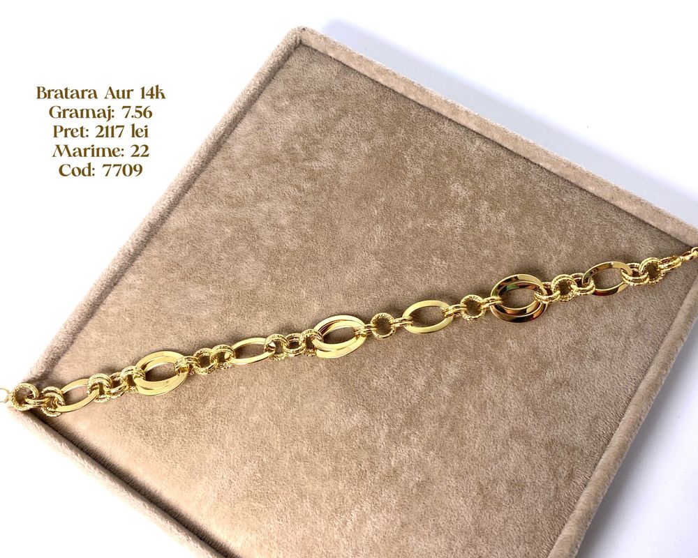 (7709) Bratara Aur 14k 7,56g FB Bijoux Euro Gold Braila