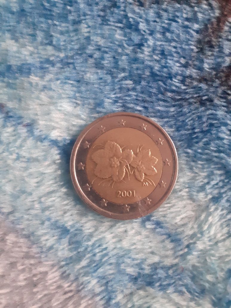 Monedă 2 Euro Anul 2001 Rară