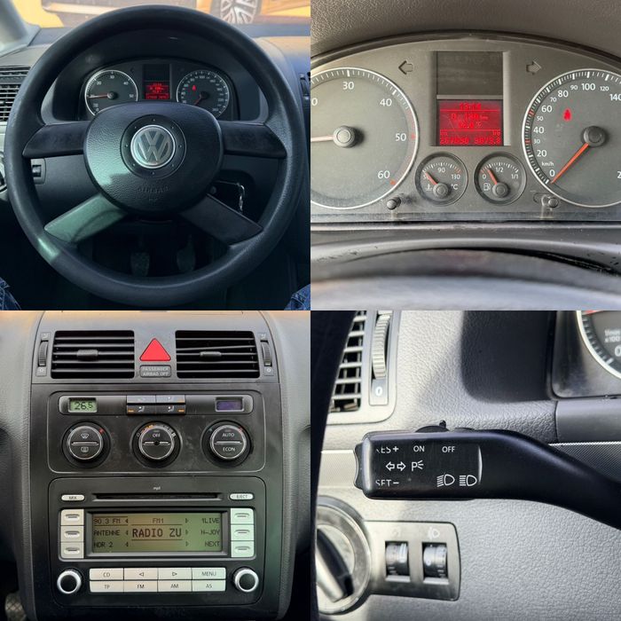 VW Touran, 1.9 TDI, 2006, 267.000 km, RATE CU BULETINUL,  AVANS 0