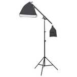 Kit lumina continua 5 becuri softbox 50x70cm, stativ 200cm foto video