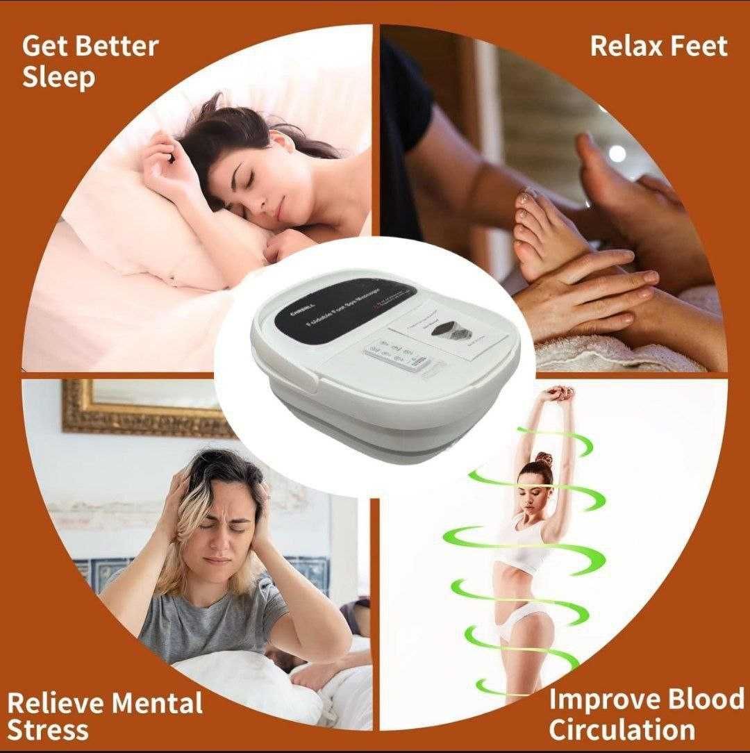 Оздоровительная электрическая ванночка для ног Chasall  spa massage.