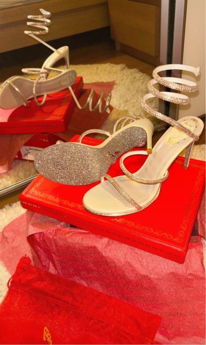 Sandale Rene Caovilla piele naturala pe stoc 38