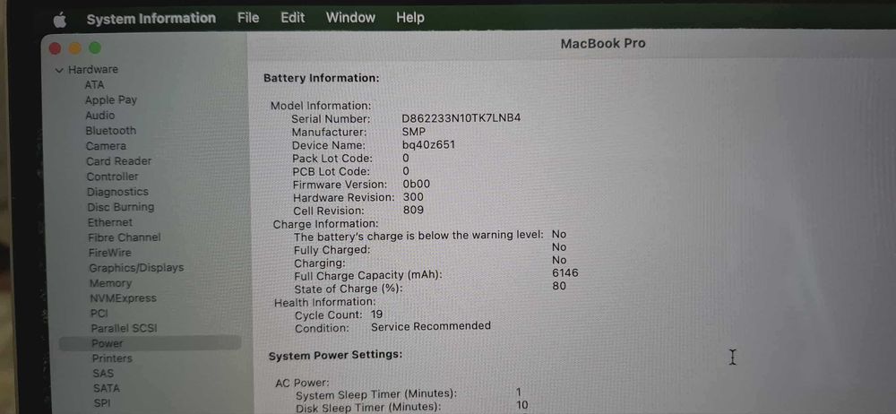 Apple MacBook Pro 16″ Touch 2019, i7 2.6 GHz, 16GB, AMD 5300M, 512GB