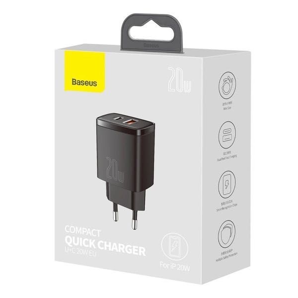 Зарядно устройство Baseus USB към USB Type C 20W 3A Quick Charge