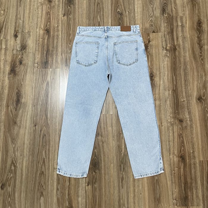 blugi drepți brodați, femei mărimea 36 albastru deschis hip hop