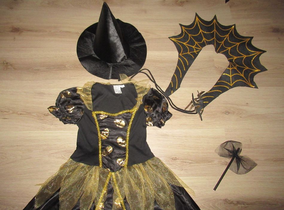 страхотна РОКЛЯ за ХЕЛОУИН с аксесоари--140 номер