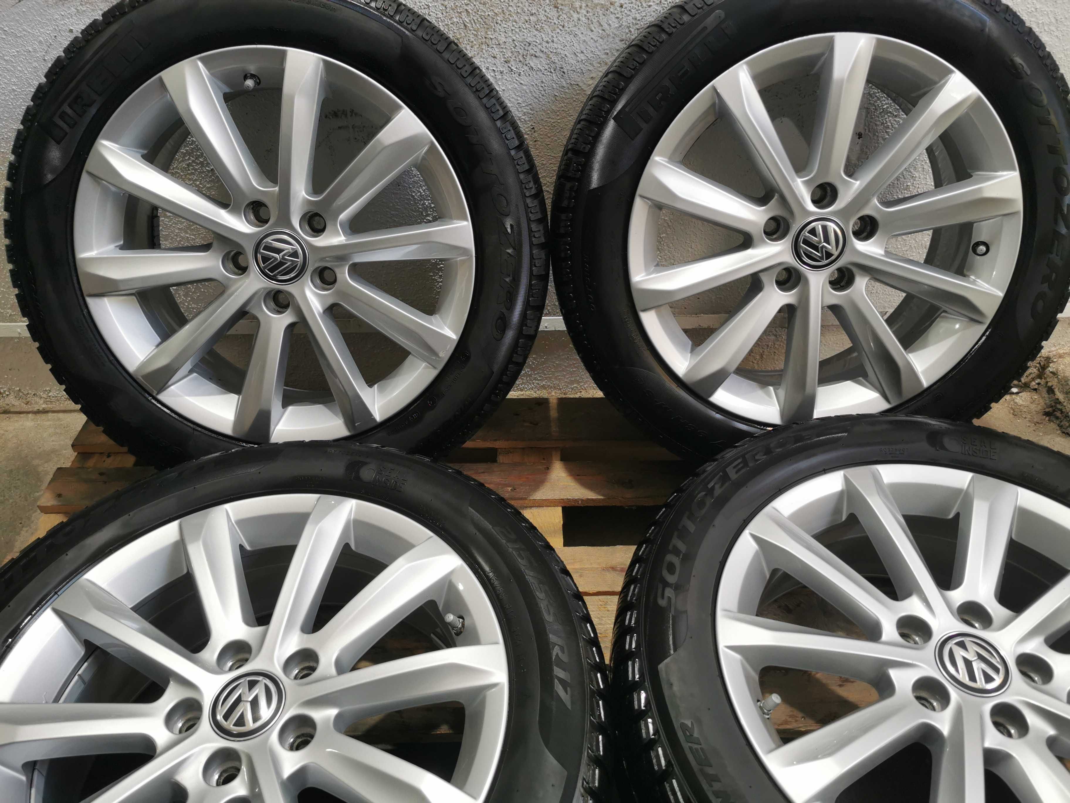 Jante Originale Vw Passat B8 Helsinki . R 17 cu anvelope de iarna
