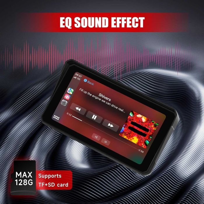 Rimoody екран за мотоциклет с Bluetooth, 6-инчов сензорен екран