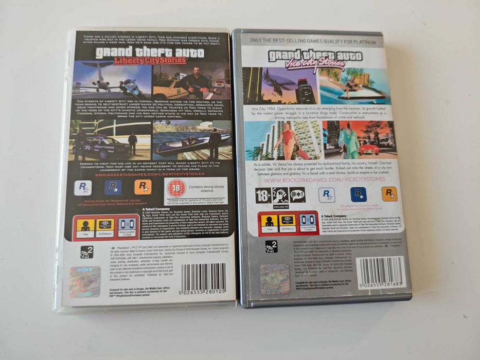 Grand Theft Auto Liberty City Stories + GTA Vice City Stories PSP