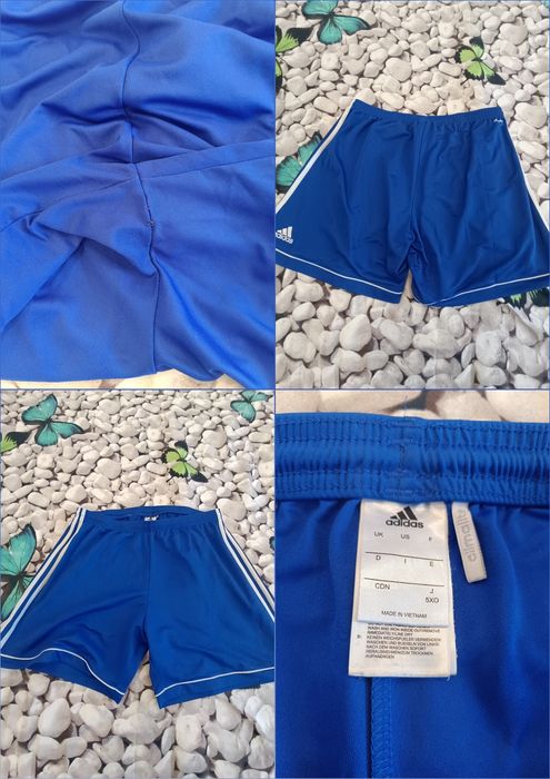 Pantaloni Scurți Adidas Albastri, Mărimea L, Stare Acceptabilă