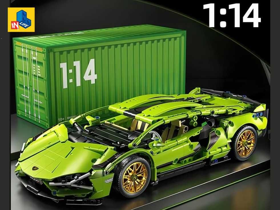 NOU BOX Masina TIP lego Lamborghini Sian 1:14 1314PCS CUTIE (36cm)