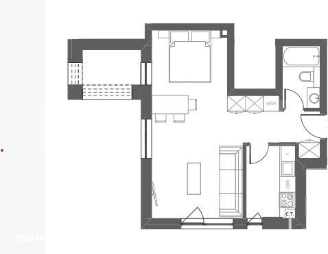 Apartament 2 camere, finisat, balcon, garaj, zona Somesului