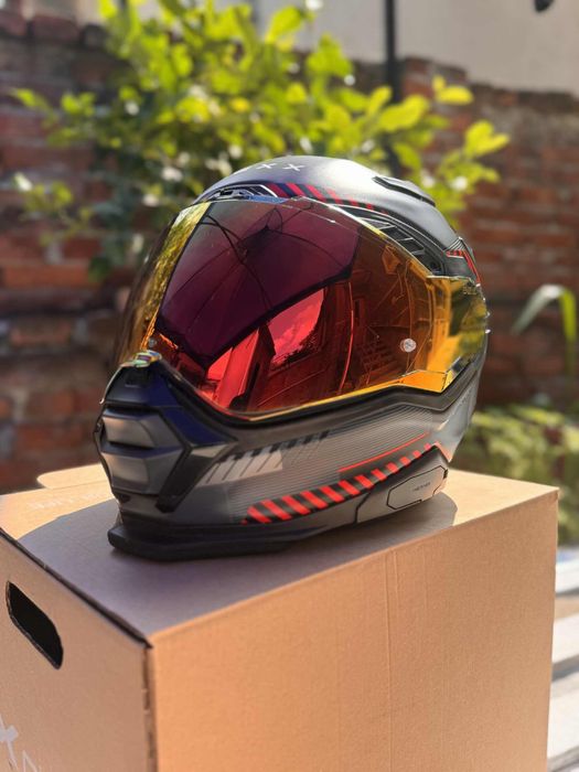 Каска Nexx X. Wst3 fluence grey red matt