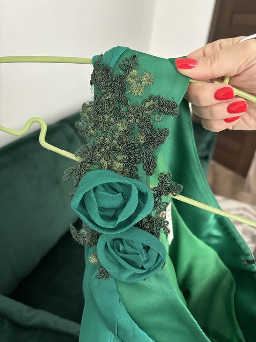 Rochie verde eleganta