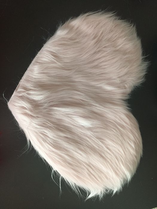 Set covorase inimioare/inimi roz-rosu pufoase copii/adolescenți