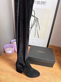 Musette черни, дълги , велурени чизми