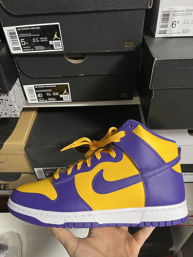 Nike Dunk High Lakers