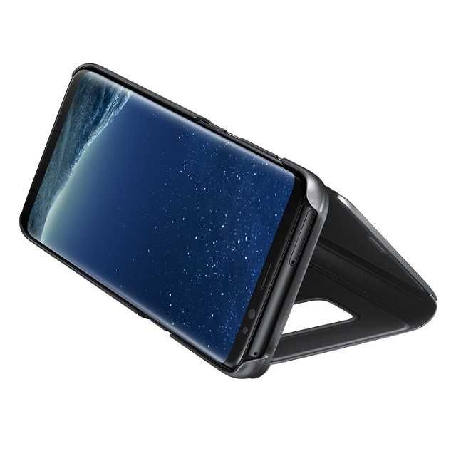 Husa de protectie tip carte compatibila cu Samsung S8 NEAGRA