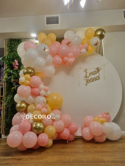 Panou foto baloane botez, aniversare - Decor Baloane