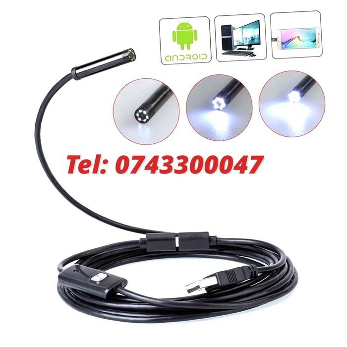 Camera Endoscopica Rigida De Inspectie Android  Pc Micro Usb 2 M