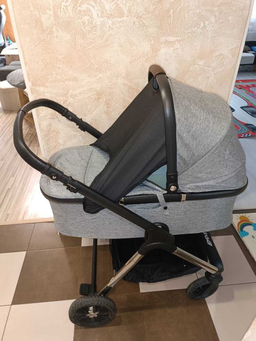 CANGAROO Комбинирана количка 3в1 EMPIRE Сива
