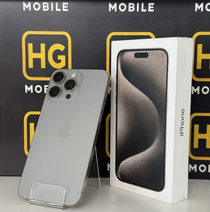 •HG MOBILE•iPhone 15 Pro Max(Natural)-256GB/512GB/1TB, Garantie 1 An