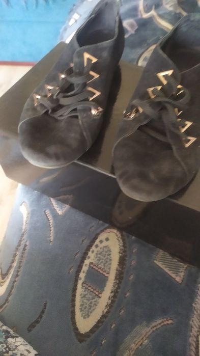 Туфли замшевые  женские