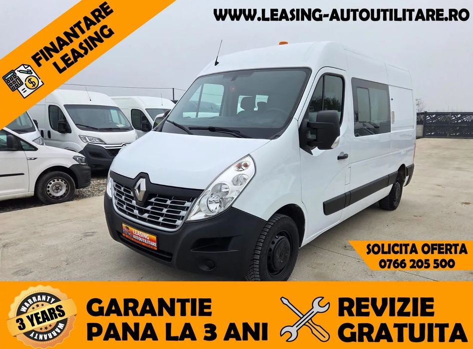 Renault Master Doka 7locuri+Duba L=2.20m STOC 6 UNITATI/Leasing/Garantie extinsa pana la 3 ani fara limita Km