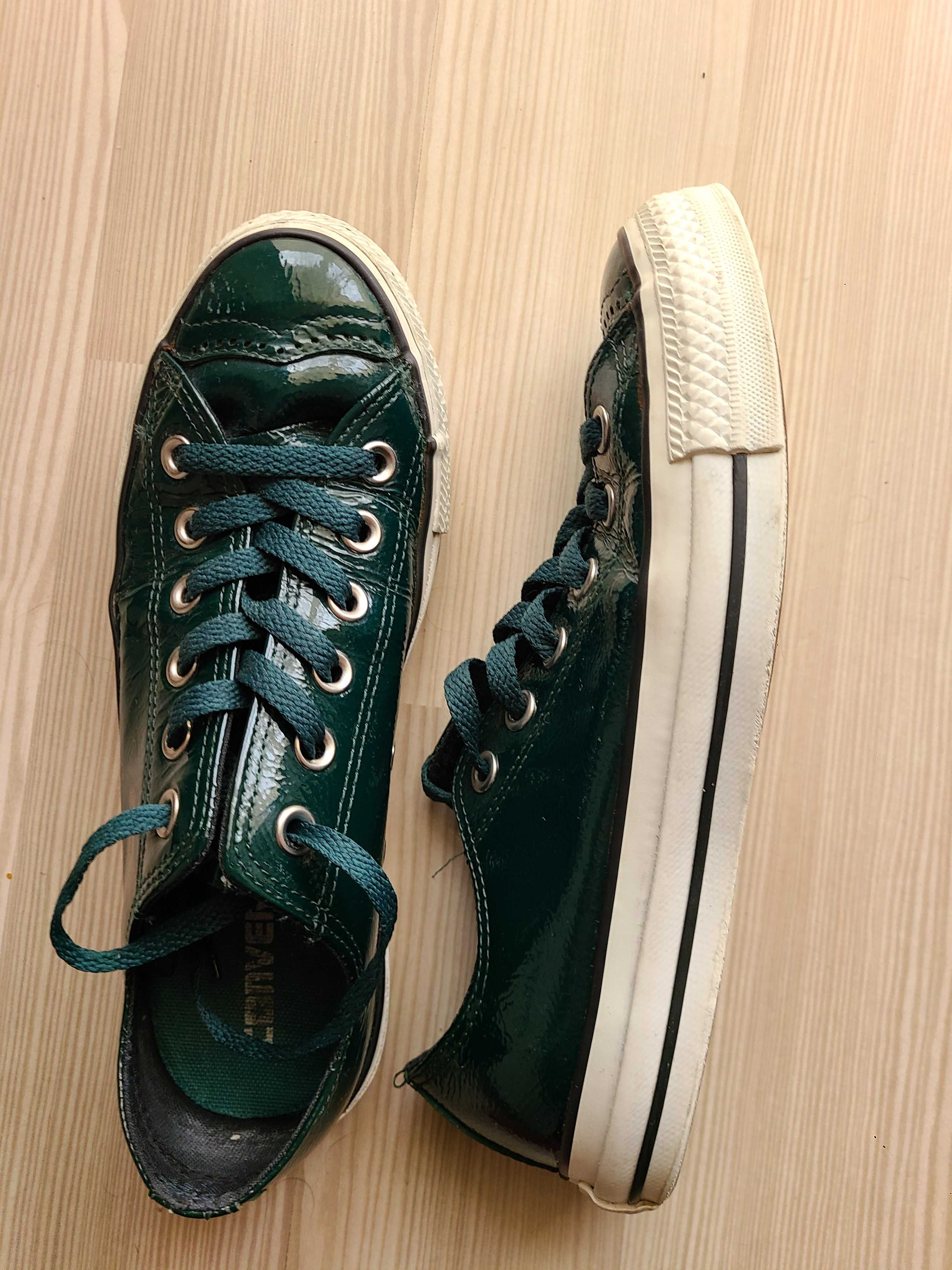 Tenisi Dama Converse All Star Piele Verde Marimea 37