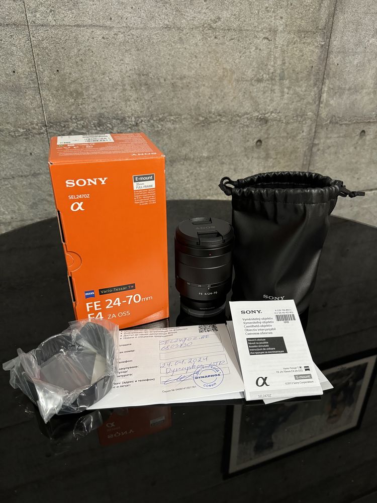 Нов обектив Sony FE 24-70mm f/4 OSS Vario-Tessar