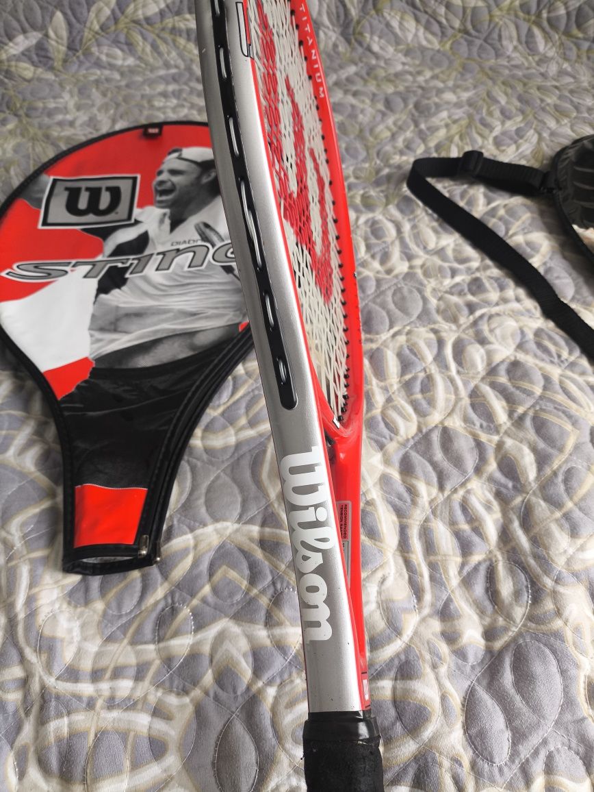 Ракетка для большого тенниса Wilson sting soft shock raphite titanium
