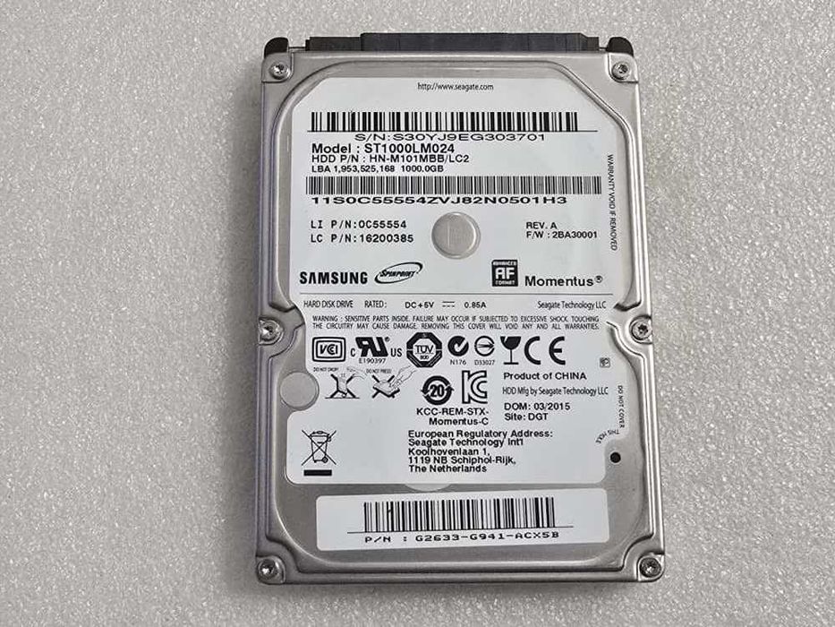 Hard Disk Laptop Seagate Momentus  ST1000LM024 1TB 5400rpm 8MB SATA2