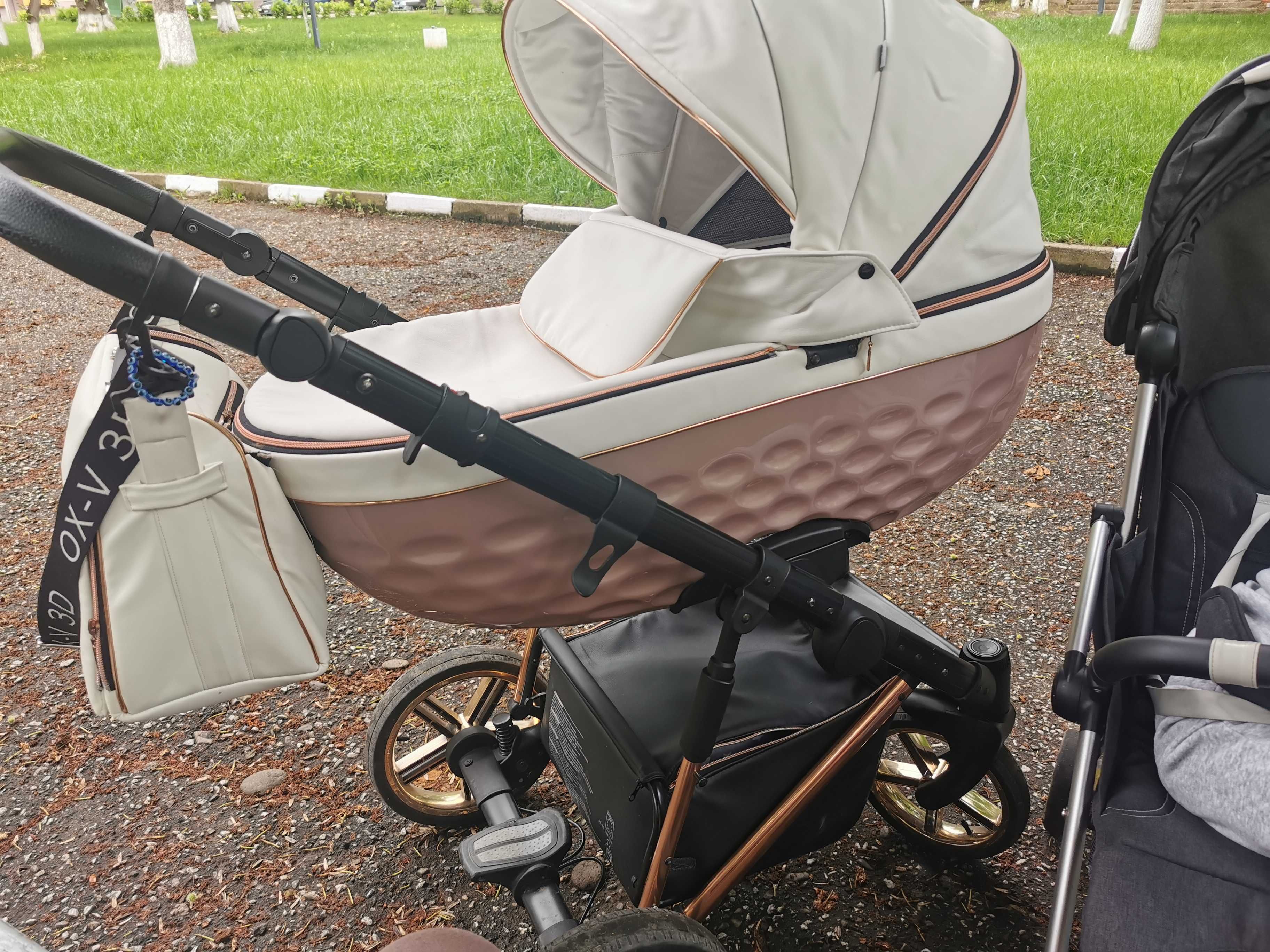 Комбинирана детска количка 3 в 1 модерна ! Ползвана кратко