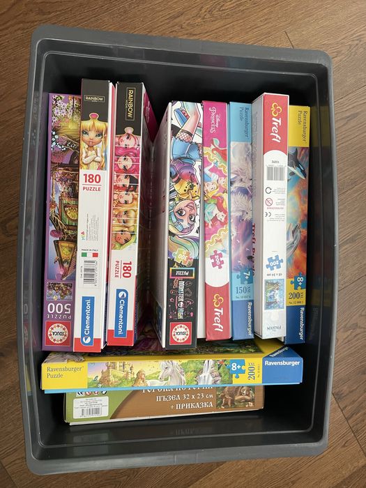 Детски пъзели - 180-300 и 500 елемента, за деца между 5-8 години