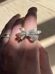 Inel cu funda din moissanite