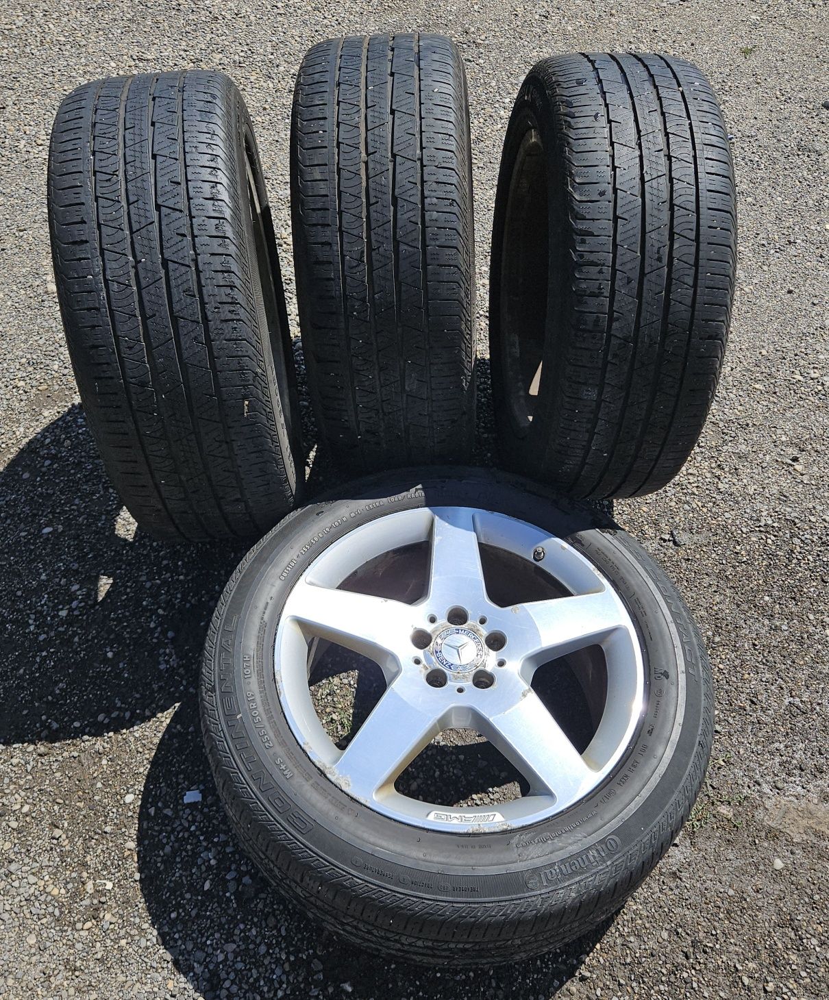 Jante aliaj Mercedes AMG  R 19 cu Anvelope Continental 255/50