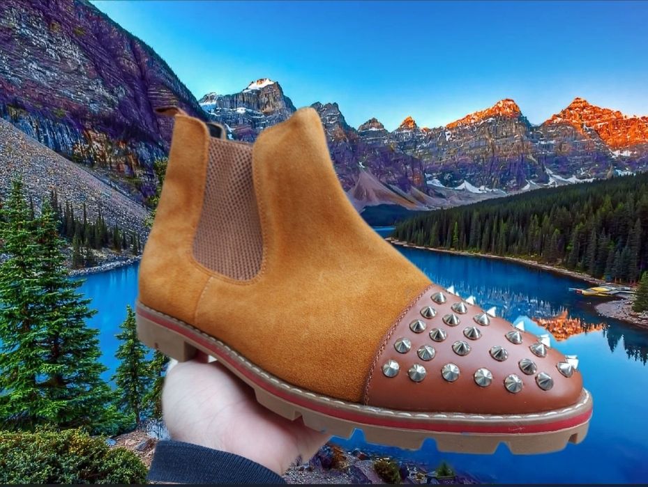 Oferta Toamna Ghete de Firma cu tinte / Piele Naturala 100%